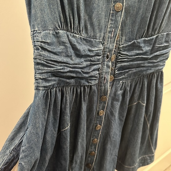 Free People Denim Dress XS - Picture 3 of 5